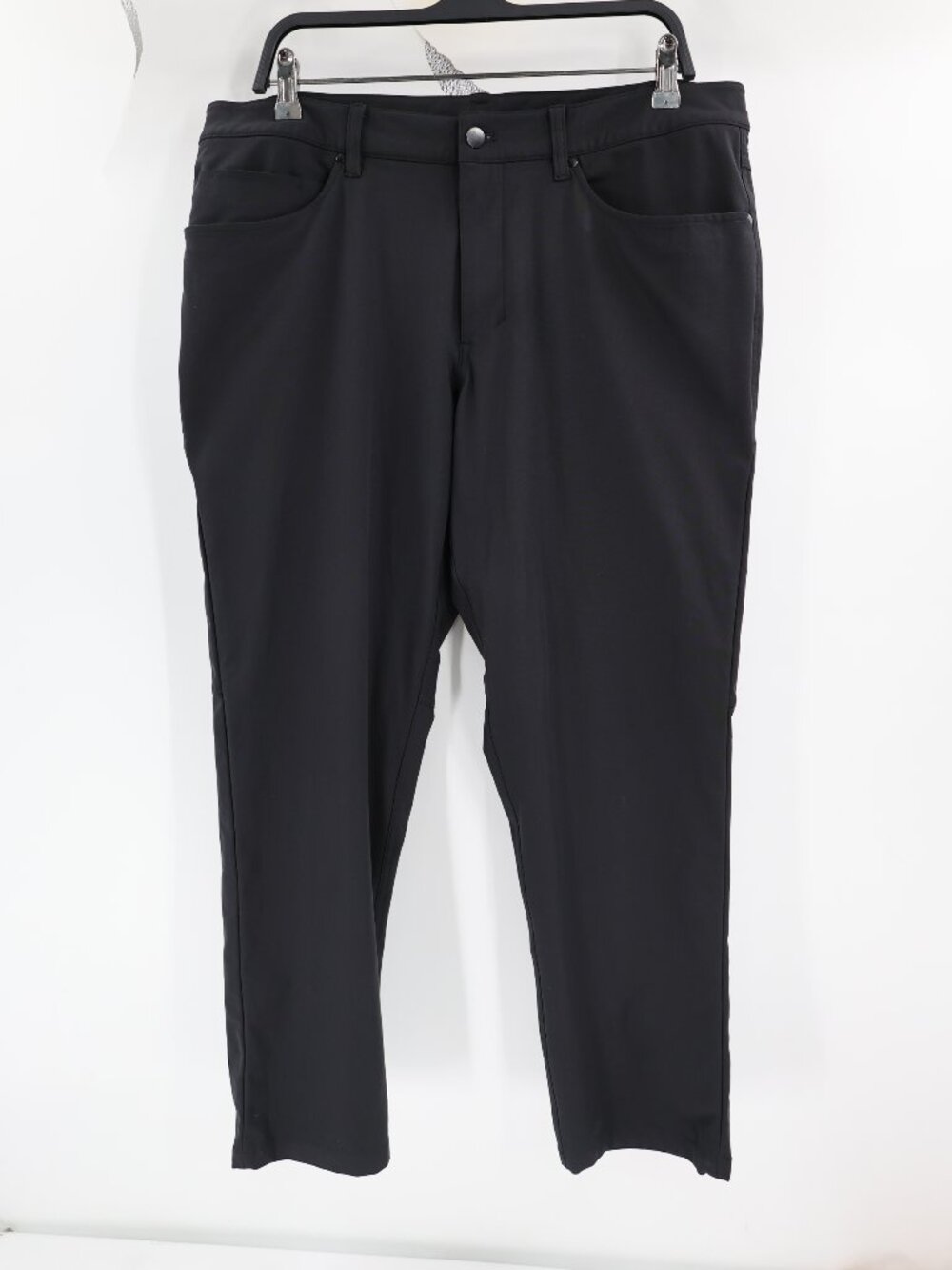 Lululemon ABC Pants Mens 36 L29 Classic Fit Warpstreme 5 Pocket Stretch Black
